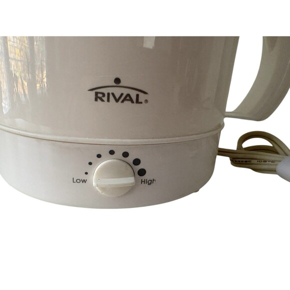 RIVAL Hot Pot Express 4071 Flip Top Adjustable Heat Setting White 32 Oz Tested - Picture 2 of 10